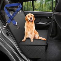 Waterproof Dog Car Seat Cover – Hammock with Mesh Window (Fits Cars, SUVs & Trucks)