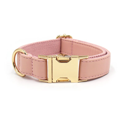 Color Block Leather Dog Collar – Soft Velvet Pet Collar in Multiple Stylish Colors