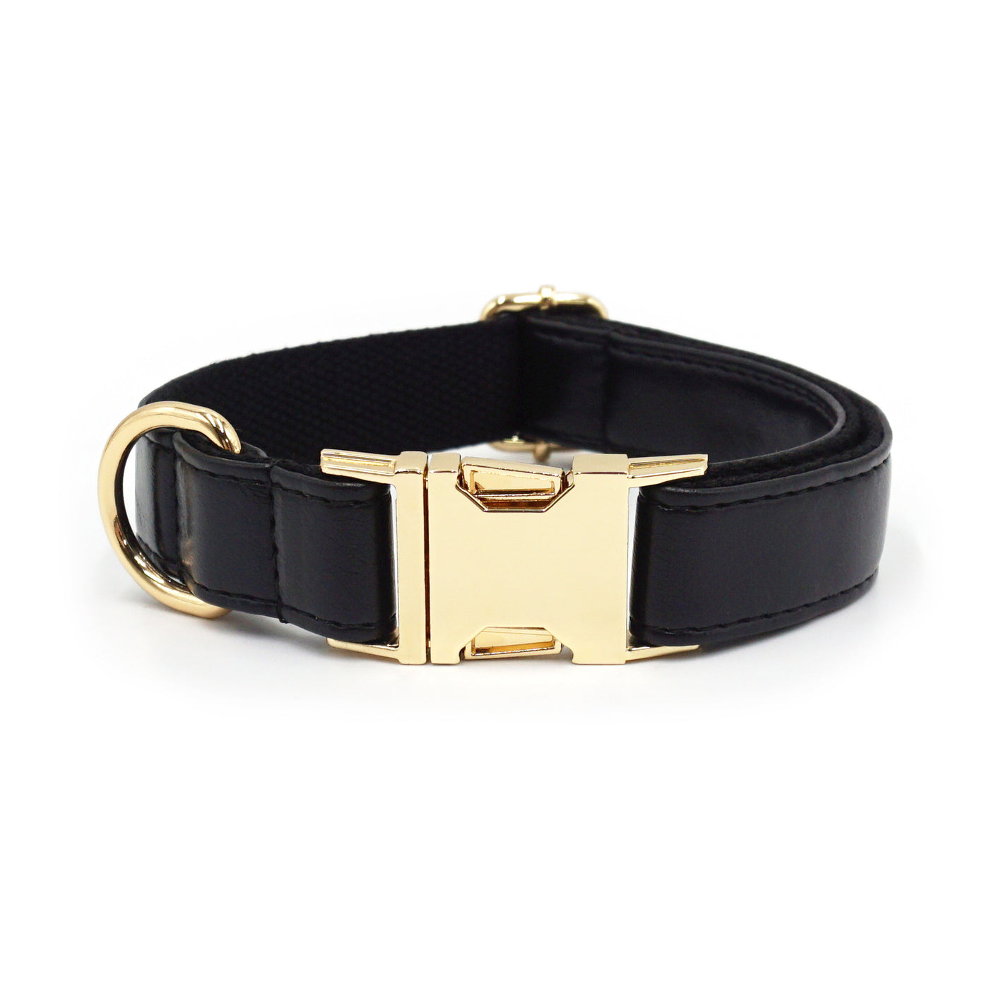 Color Block Leather Dog Collar – Soft Velvet Pet Collar in Multiple Stylish Colors