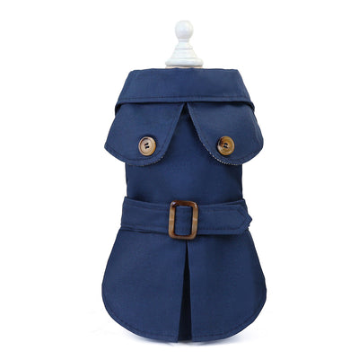 Trendy Dog Clothing – Lightweight Polyester Pet Outfit in Khaki, Navy & Green (S–XXL)
