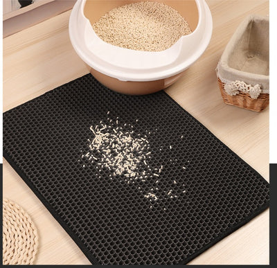 Cat Litter Mat – Dirtproof, Dustproof & Easy to Clean | EVA Soft Pad for Cats