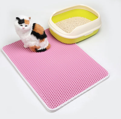 Cat Litter Mat – Dirtproof, Dustproof & Easy to Clean | EVA Soft Pad for Cats