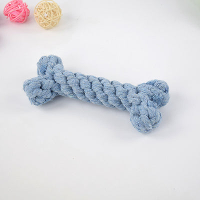 Durable Cotton Rope Bone Toy – Chew-Resistant Dog Knot Toy