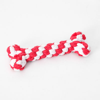 Durable Cotton Rope Bone Toy – Chew-Resistant Dog Knot Toy