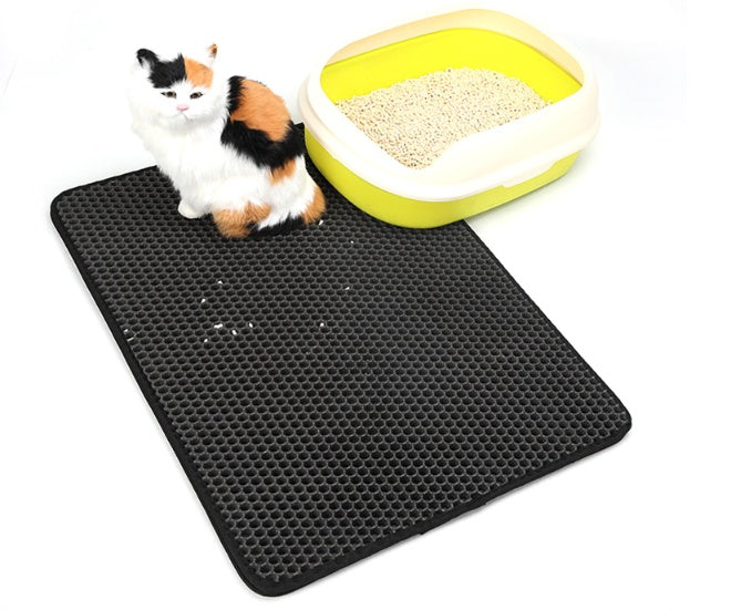 Cat Litter Mat – Dirtproof, Dustproof & Easy to Clean | EVA Soft Pad for Cats