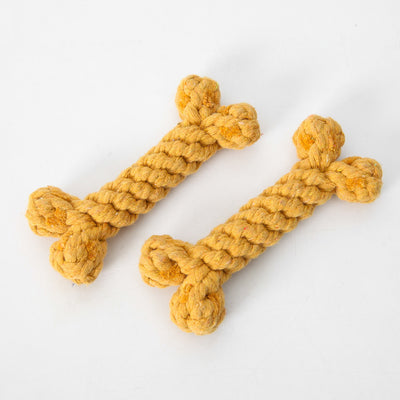 Durable Cotton Rope Bone Toy – Chew-Resistant Dog Knot Toy