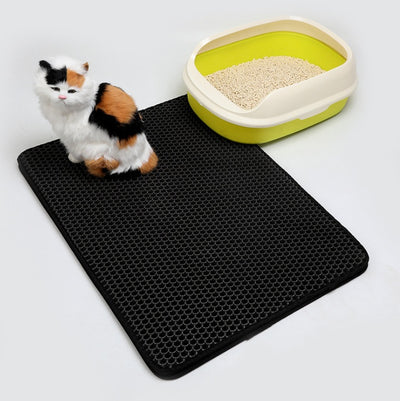 Cat Litter Mat – Dirtproof, Dustproof & Easy to Clean | EVA Soft Pad for Cats