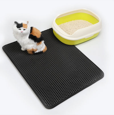 Cat Litter Mat – Dirtproof, Dustproof & Easy to Clean | EVA Soft Pad for Cats