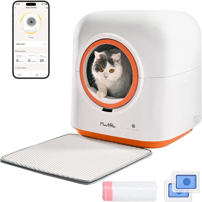 60L Automatic Cat Litter Box – Self - Cleaning, Smart App Control, Odor - Free, Multiple Cats Friendly - 0
