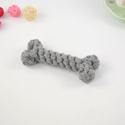 Durable Cotton Rope Bone Toy – Chew-Resistant Dog Knot Toy