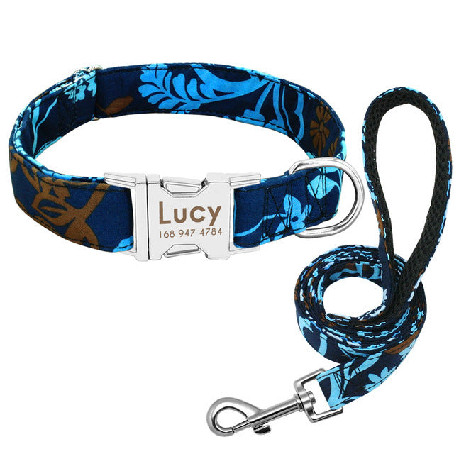 Custom Engraved Dog Collar with Bell – Adjustable Anti-Lost ID Tag Nylon Collar for Small to Large Dogs