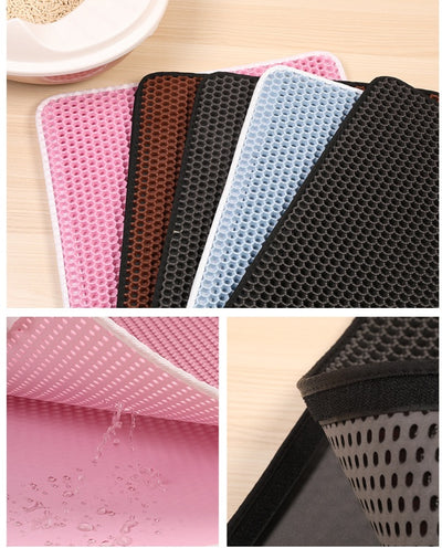 Cat Litter Mat – Dirtproof, Dustproof & Easy to Clean | EVA Soft Pad for Cats