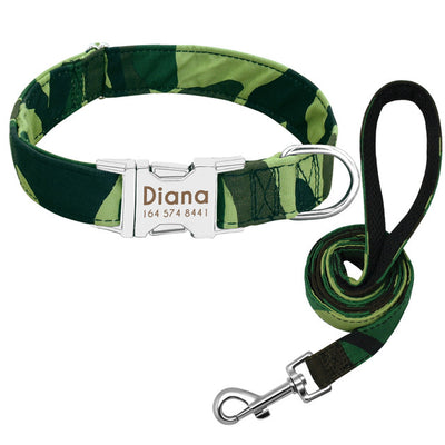 Custom Engraved Dog Collar with Bell – Adjustable Anti-Lost ID Tag Nylon Collar for Small to Large Dogs