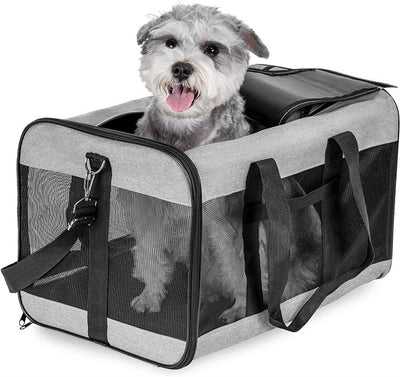 Foldable Dog & Cat Carrier Bag – Portable Travel Pet Handbag for Car & Outings (Oxford Cloth, S/L)