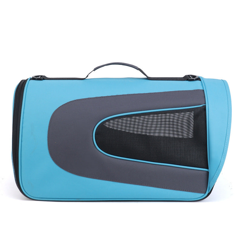 Multi-Purpose Pet Crossbody Bag – Lightweight Oxford Carrier for Small Pets (S/M/L, Pink, Orange, Blue)