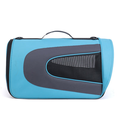 Multi-Purpose Pet Crossbody Bag – Lightweight Oxford Carrier for Small Pets (S/M/L, Pink, Orange, Blue)