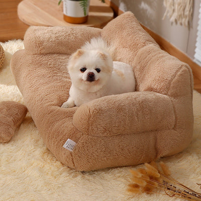 Flannel Cat Sofa Bed – Warm & Soft Kennel for Medium and Large Cats (M/L Sizes)