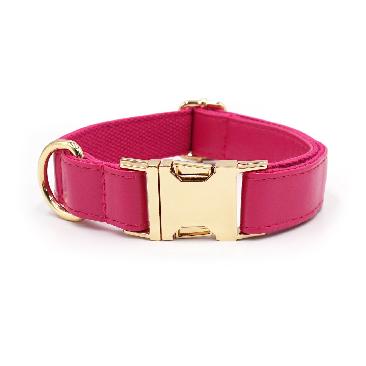 Color Block Leather Dog Collar – Soft Velvet Pet Collar in Multiple Stylish Colors