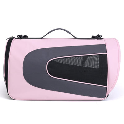 Multi-Purpose Pet Crossbody Bag – Lightweight Oxford Carrier for Small Pets (S/M/L, Pink, Orange, Blue)