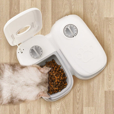 Automatic Pet Feeder – Smart Food Dispenser for Cats & Dogs with Timer and Stainless Steel Bowl - 0