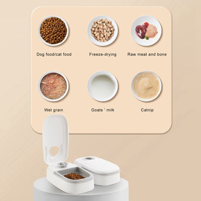Automatic Pet Feeder – Smart Food Dispenser for Cats & Dogs with Timer and Stainless Steel Bowl - 0
