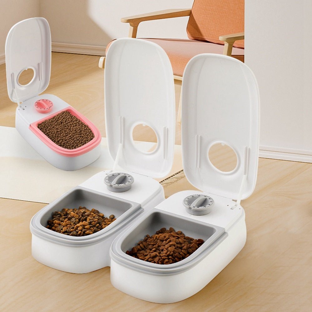 Automatic Pet Feeder – Smart Food Dispenser for Cats & Dogs with Timer and Stainless Steel Bowl - 0