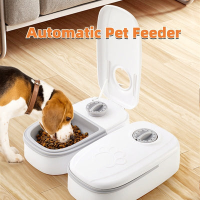 Automatic Pet Feeder – Smart Food Dispenser for Cats & Dogs with Timer and Stainless Steel Bowl - 0
