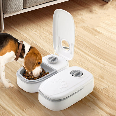Automatic Pet Feeder – Smart Food Dispenser for Cats & Dogs with Timer and Stainless Steel Bowl - 0