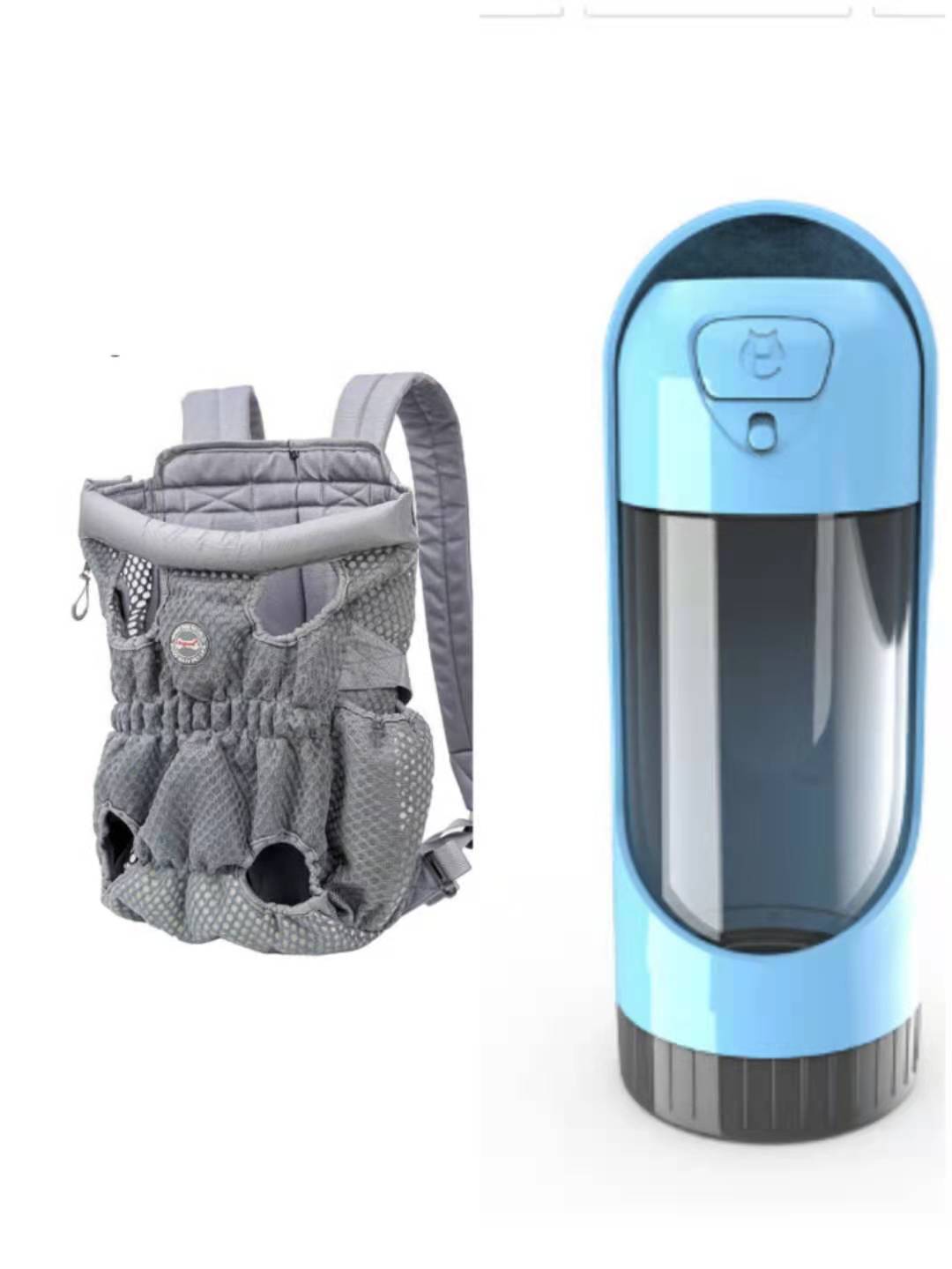 Breathable Pet Carrier Backpack – Legs Out Front/Back Travel Bag for Small Dogs & Cats (Waterproof Mesh Design) - 0