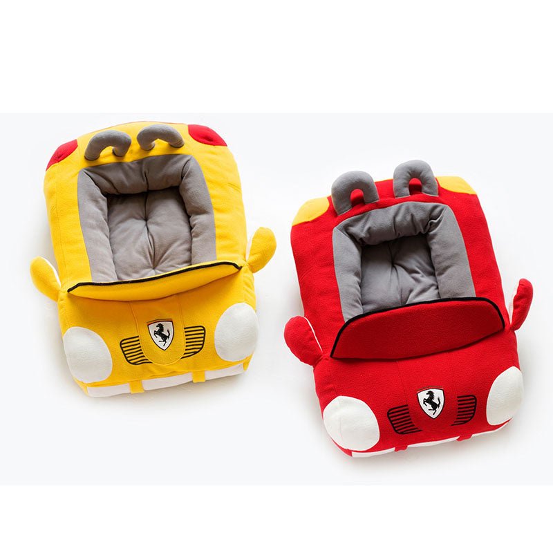 Car - Shaped Luxury Pet Bed – Plush Sofa Nest for Small Dogs & Cats (PP Cotton + Sponge) - 0