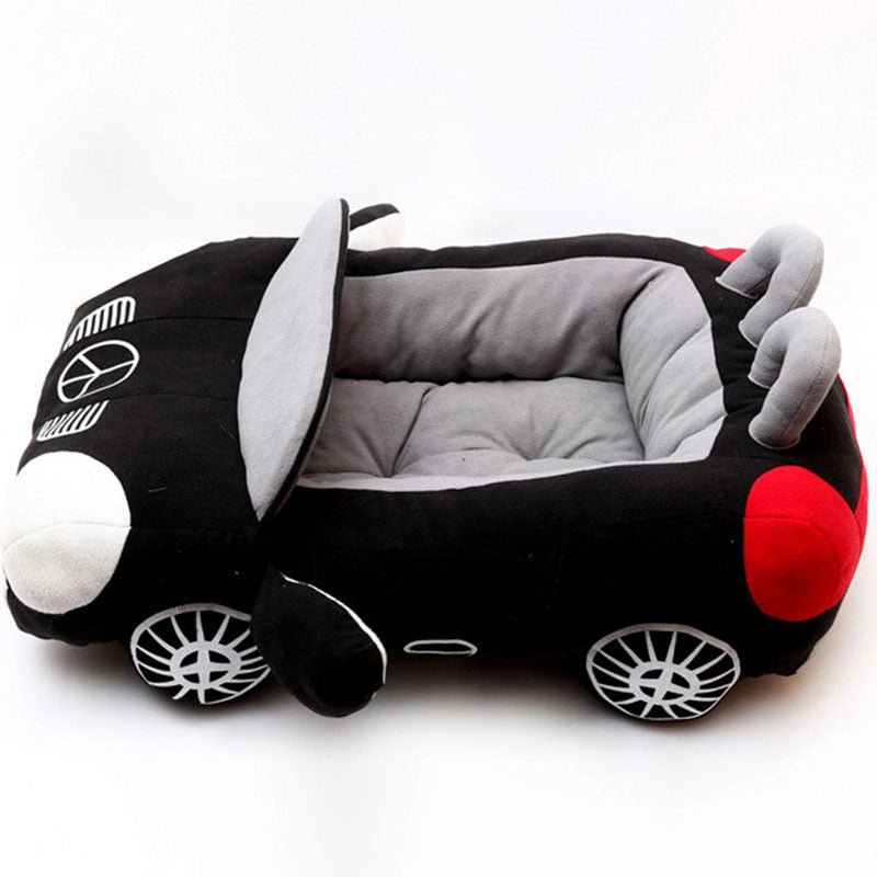 Car - Shaped Luxury Pet Bed – Plush Sofa Nest for Small Dogs & Cats (PP Cotton + Sponge) - 0