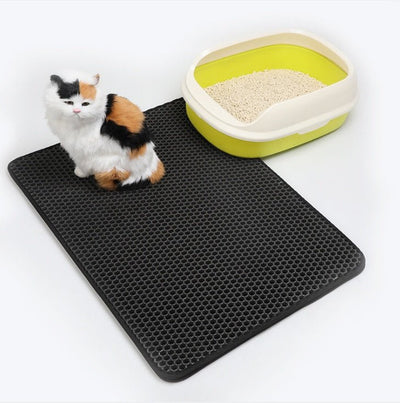 Cat Litter Mat – Dirtproof, Dustproof & Easy to Clean | EVA Soft Pad for Cats - 0