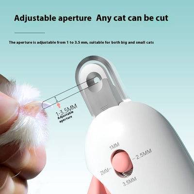 Cat Nail Scissors with Gravity Push – Safe & Easy Nail Trimmer for Cats, Blue & Pink Options - 0