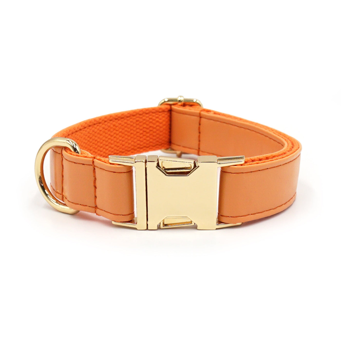 Color Block Leather Dog Collar – Soft Velvet Pet Collar in Multiple Stylish Colors - 0