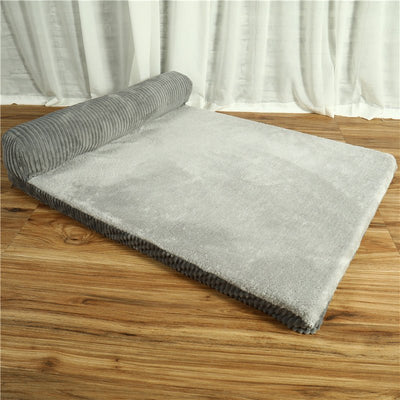 Corduroy Pet Sofa – Soft Non - Slip Dog & Cat Couch with High - Density Foam - 0