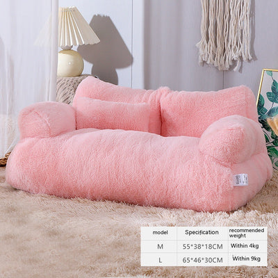 Flannel Cat Sofa Bed – Warm & Soft Kennel for Medium and Large Cats (M/L Sizes)