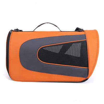Multi-Purpose Pet Crossbody Bag – Lightweight Oxford Carrier for Small Pets (S/M/L, Pink, Orange, Blue)
