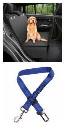 Dog Car Seat Cover with Mesh Window – Waterproof Hammock Style Pet Protector for Back Seat Travel (Fits All Cars) - 0