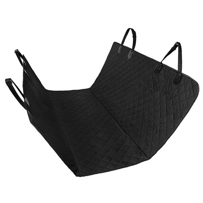 Dog Car Seat Cover with Mesh Window – Waterproof Hammock Style Pet Protector for Back Seat Travel (Fits All Cars) - 0