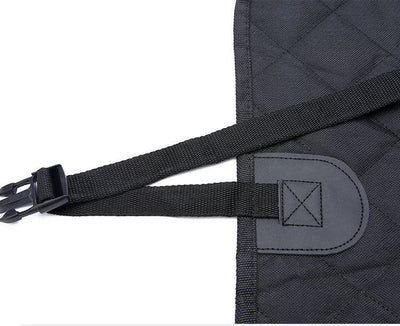 Dog Car Seat Cover with Mesh Window – Waterproof Hammock Style Pet Protector for Back Seat Travel (Fits All Cars) - 0