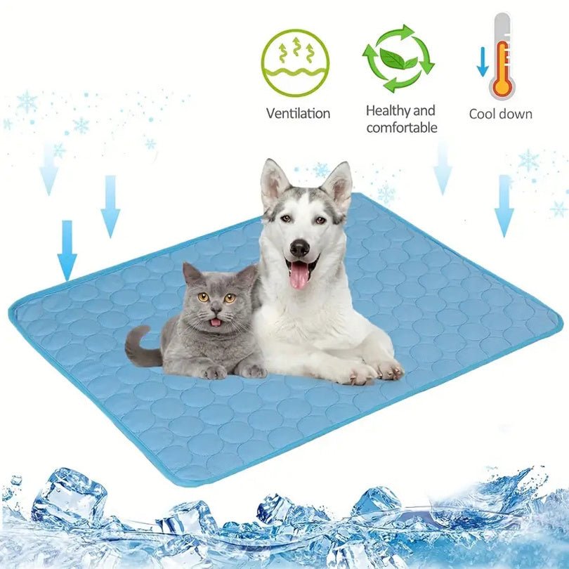 Dog Cooling Mat – Ice Silk Summer Cooling Pad for Small & Large Dogs & Cats | Breathable, Washable Pet Cooling Bed - 0