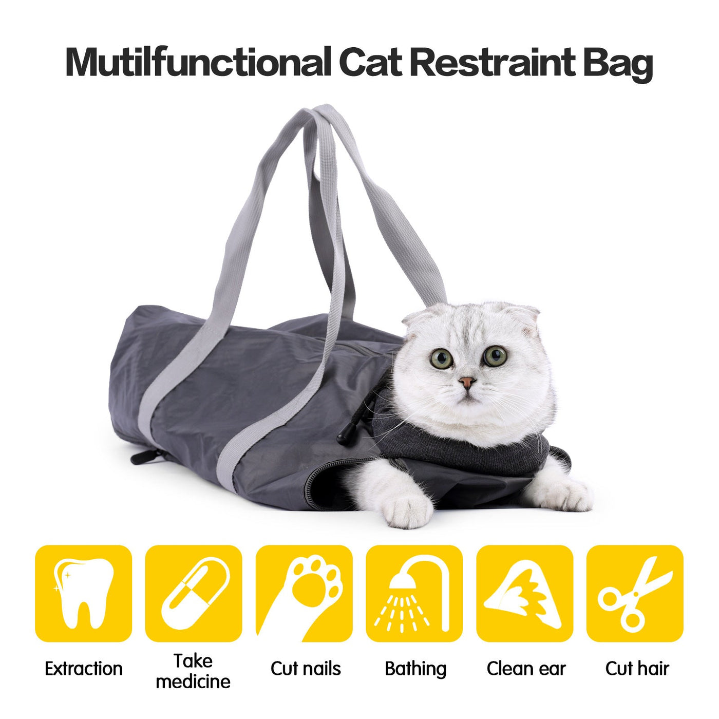 Durable Cat Travel Bag – Double - Lined, Anti - Scratch & Bite - Resistant Pet Carrier (Polyester, S & L Sizes) - 0
