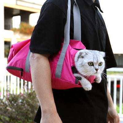 Durable Cat Travel Bag – Double - Lined, Anti - Scratch & Bite - Resistant Pet Carrier (Polyester, S & L Sizes) - 0