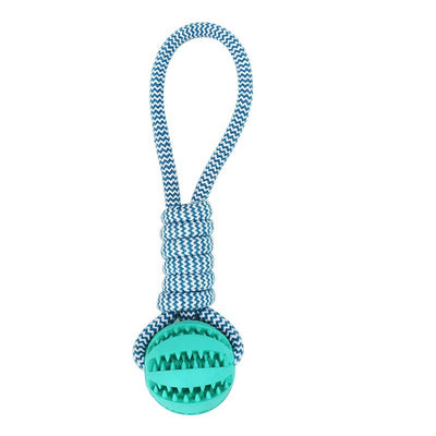 Interactive Rope Dog Toy with Treat Ball – Chew & Tug Toy for Small Dogs, Dental Cleaning & Training