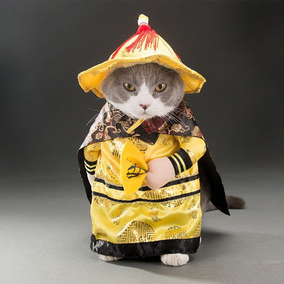 Halloween Cat Costume – Polyester Pet Outfit in Multiple Styles (S - XL) for Cats - 0