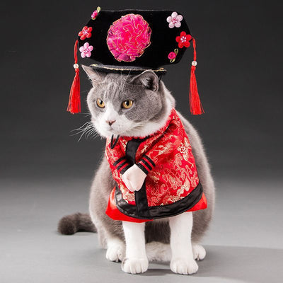 Halloween Cat Costume – Polyester Pet Outfit in Multiple Styles (S - XL) for Cats - 0