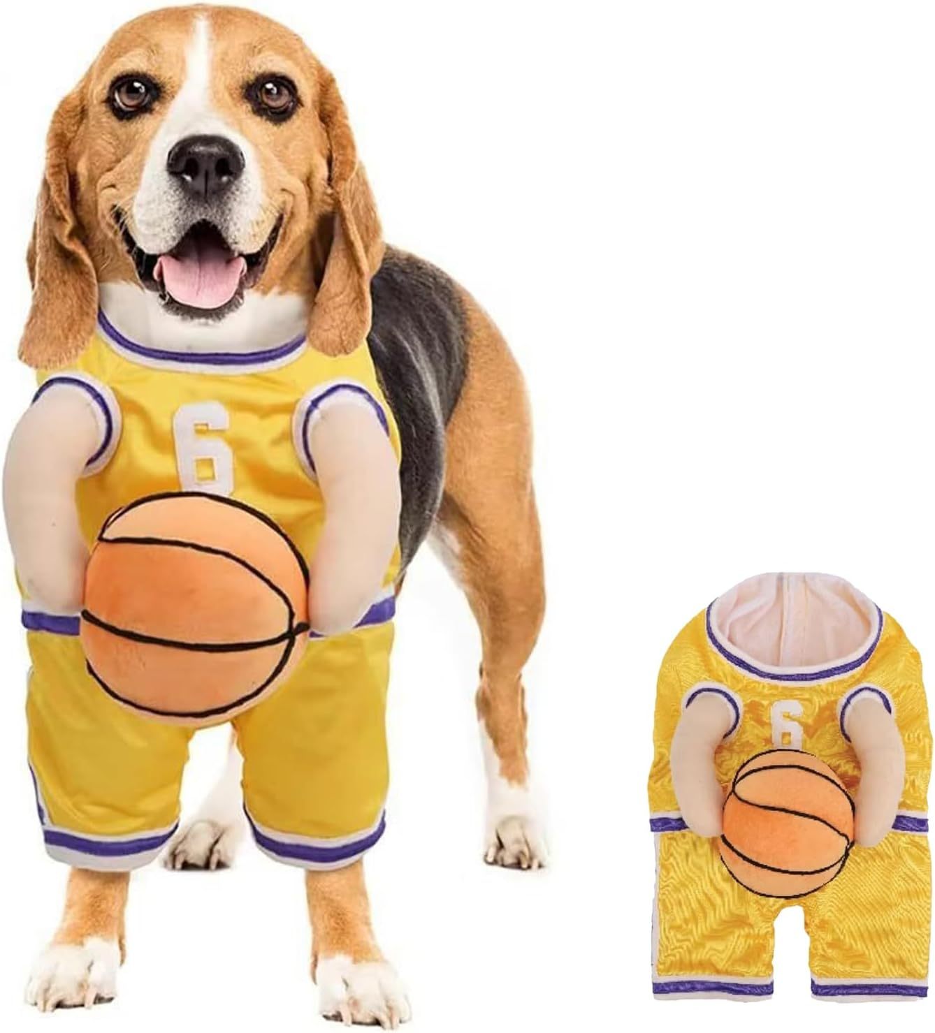 Halloween Dog Costume – Basketball Player Outfit for Small Dogs - 0