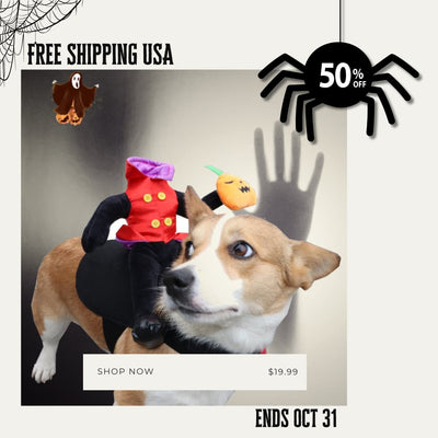 Halloween Dog Costume – Funny Headless Man Outfit for Pets - 0