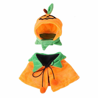 Halloween Pumpkin Cloak for Dogs & Cats – Double - Sided Pet Costume with Hat | Plush Pet Apparel - 0