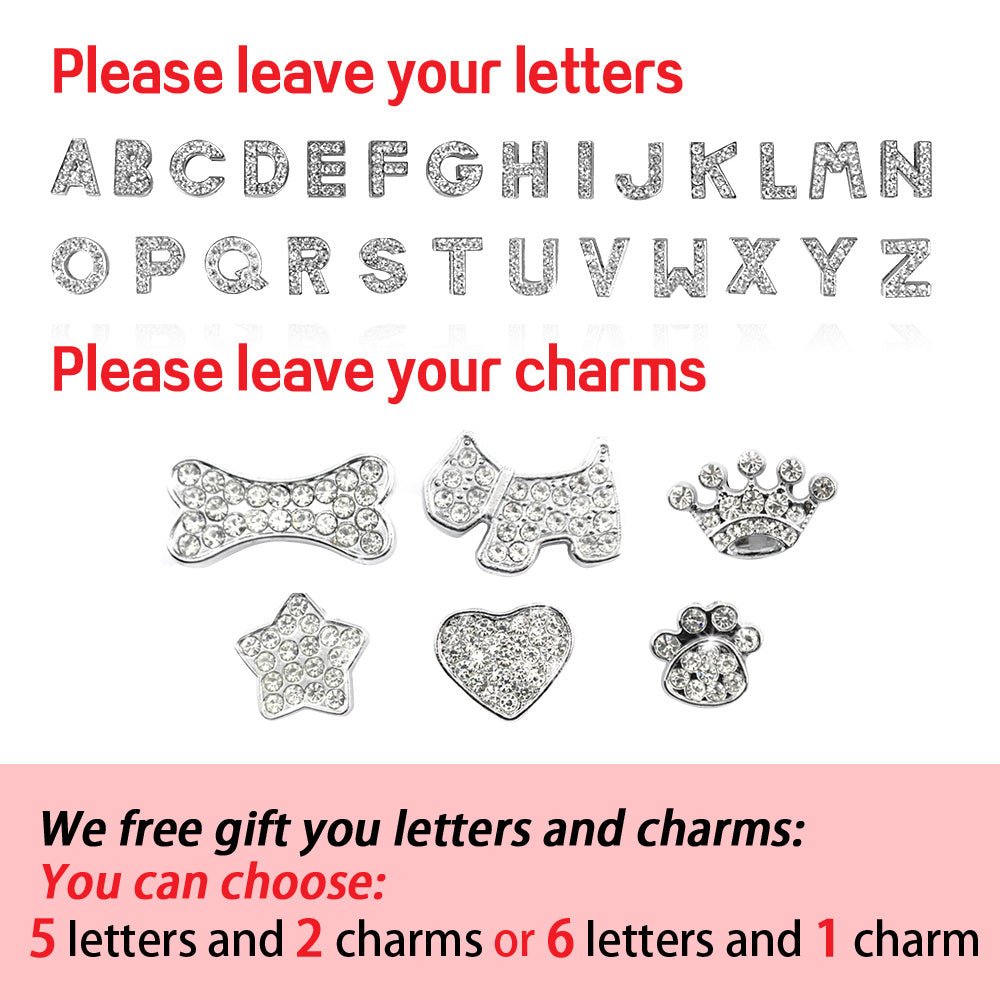 Personalized Rhinestone Cat & Small Dog Collar – Custom PU Leather with Name & Charm - 7